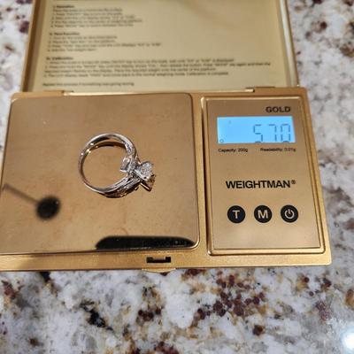 14k White Gold Diamond Estate Ring 5.70 grams