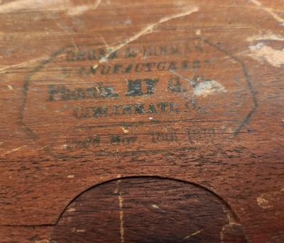 Lot #193 Antique Sewing Table from Melrose Plantation (Natchitoches, LA)