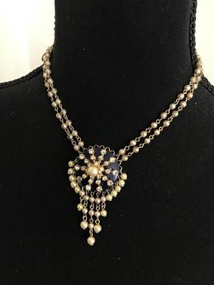 Vintage Double Strand Rhinestone Necklace