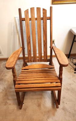 Lot #198 Handmade Rocking Chair by Hanging Rock - very comfy