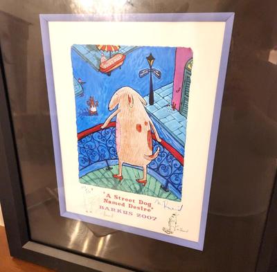Lot #200 "A Street Dog Named Desire" -Barkus 2007 Official Poster - signed/numbered