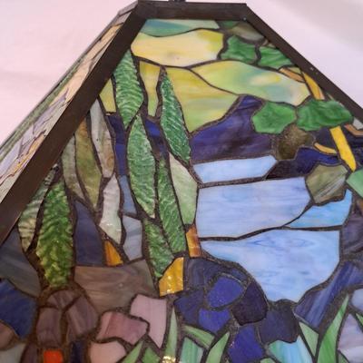 Arts & Crafts-Style Forest Mosaic Table Lamp (PB-SD)