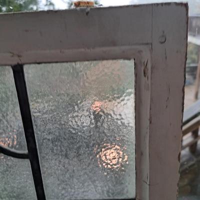 Vintage Stained Glass ''Blossom” Window (PB-SD)