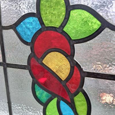 Vintage Stained Glass ''Blossom” Window (PB-SD)
