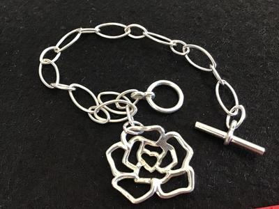 Silver 925 Toggle Bracelet