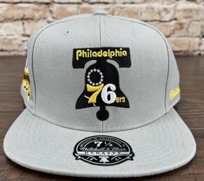 Philadelphia 76ers Mitchell & Ness HC NBA Fitted Hat Hardwood Cap Sixers Sz 7 - 1/2