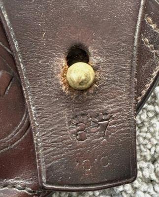 Original Pre-WWI US Army .38 Double Action Holster Stamped Rock Island Arsenal