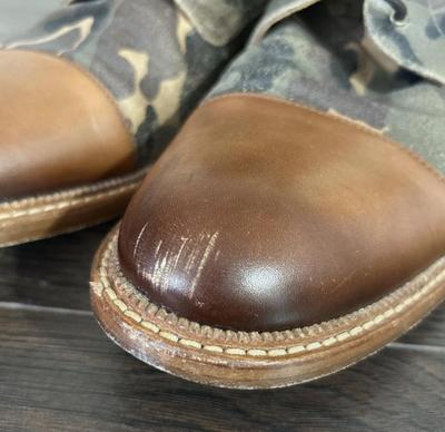 TAFT The Troy Boot Green Camo Leather Lace Chukka Boots Mens Size 46 (12.5) US