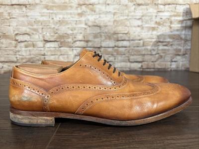 Taft “The Beck” Men’s Wingtip Brogue Dress Shoes In Burnt Honey Color Size 12.5