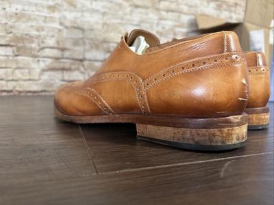 Taft “The Beck” Men’s Wingtip Brogue Dress Shoes In Burnt Honey Color Size 12.5