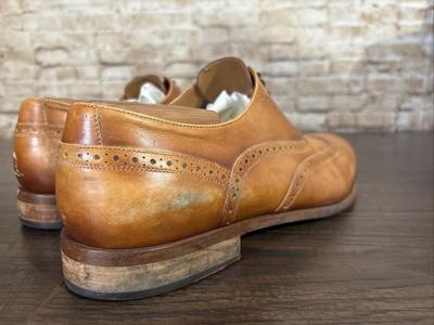 Taft “The Beck” Men’s Wingtip Brogue Dress Shoes In Burnt Honey Color Size 12.5