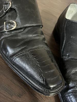 Vera Cuoio Italiano Genuine Ostrich Mens Shoes Size 13 M