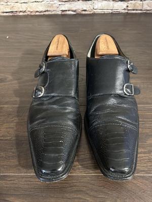 Vera Cuoio Italiano Genuine Ostrich Mens Shoes Size 13 M