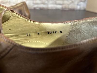 Vero Cuoio Men’s Dress Shoes Leather Double Monk Strap Italy Brown Sz 46 (12.5)