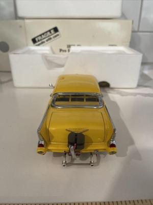 Danbury Mint 1957 Chevy Pro Street Hardtop Yellow Bel Air Diecast 1:24 Drag Car