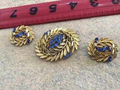 Vintage Brooch with Earrings