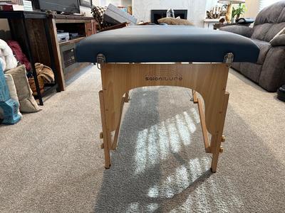 SALONITURE PORTABLE MASSAGE TABLE WITH NYLON CARRY CASE