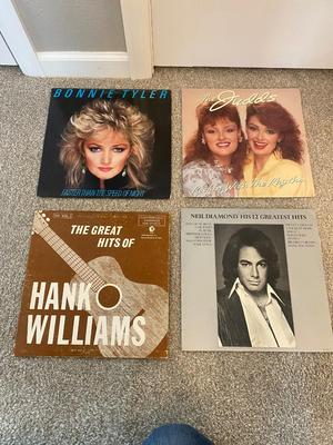 HANK WILLIAMS, THE JUDDS, BONNIE TYLER, AND NEIL DIAMOND ON VINYL