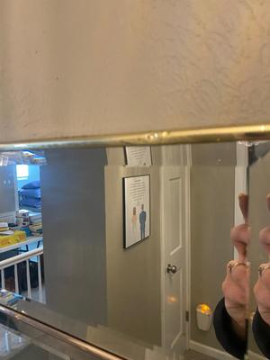 LARGE WALL HUNG MIRROR
