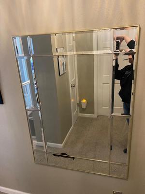 LARGE WALL HUNG MIRROR