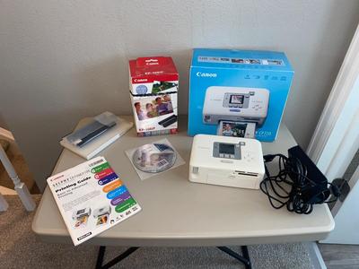 CANON SELPHY PHOTO PRINTER CP270 AND PAPER FOR POST CARDS