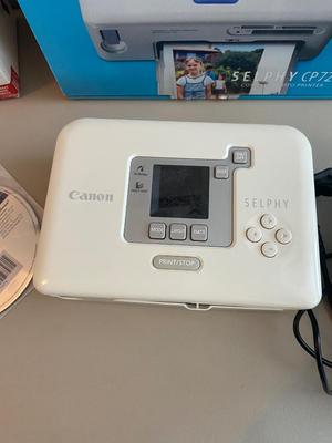 CANON SELPHY PHOTO PRINTER CP270 AND PAPER FOR POST CARDS