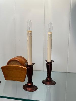 ELECTRIC CANDLESTICK HOLDERS AND COASTERS