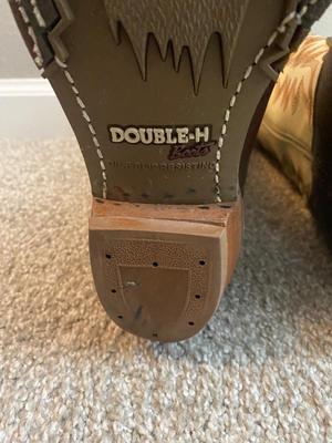 LIKE NEW MEN'S DOUBLE-H BOOTS SIZE 12D