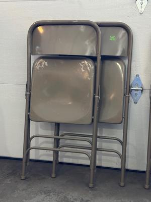 4 MATCHING METAL FOLDING CHAIRS