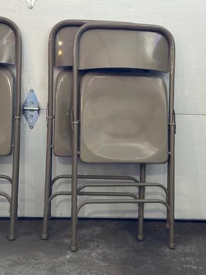 4 MATCHING METAL FOLDING CHAIRS