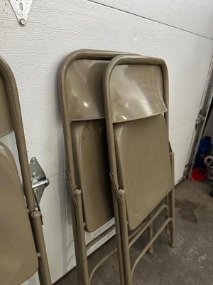 4 MATCHING METAL FOLDING CHAIRS