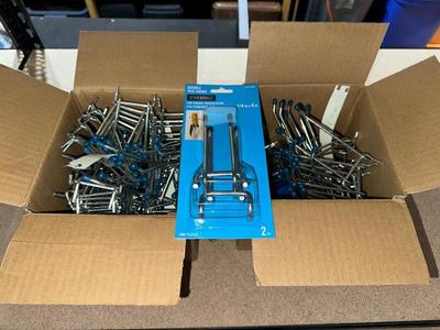 LARGE LOT OF PEG HOOKS
