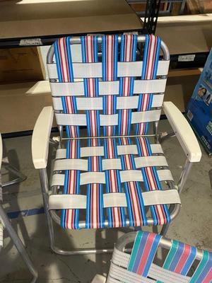 FOLDING LAWN CHAIRS AND BBQ GRILL LIGHT