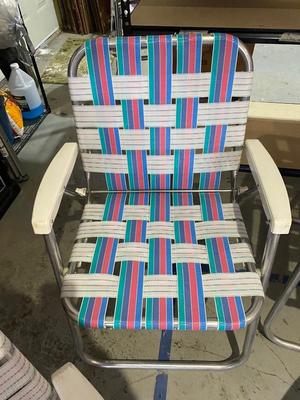 FOLDING LAWN CHAIRS AND BBQ GRILL LIGHT