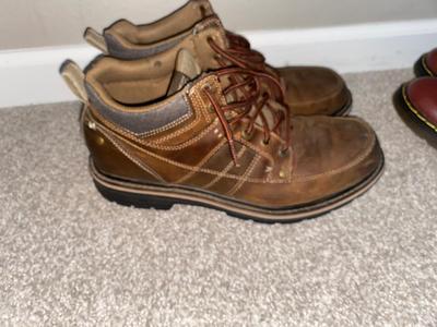 LIKE NEW MEN’S DOC MARTIN BOOTS SIZE 46 AND A PAIR OF SKETCHER’S SHOES SIZE 12