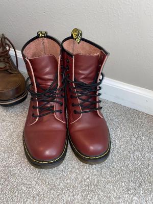 LIKE NEW MEN’S DOC MARTIN BOOTS SIZE 46 AND A PAIR OF SKETCHER’S SHOES SIZE 12