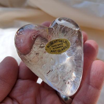 Robert Held Signed Glass Paperweight and More (PB-SD)