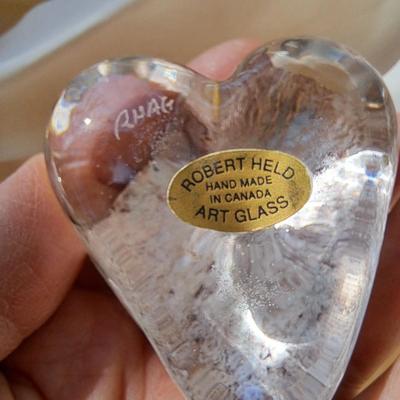 Robert Held Signed Glass Paperweight and More (PB-SD)