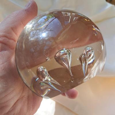 Robert Held Signed Glass Paperweight and More (PB-SD)
