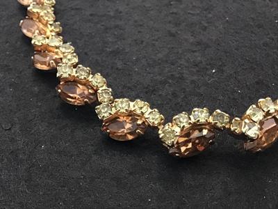 Vintage Rhinestone Collar Necklace