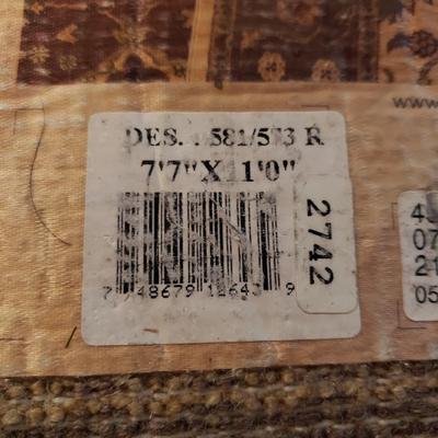 Earth Toned Khyber Pass Egyptian Rug - 7'7" x 11' (DR-KD)