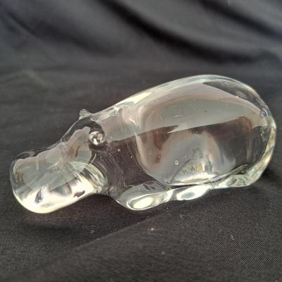 Collection of Eight Fenton & Hadeland and More Clear Art Glass Animals (PB-SD)