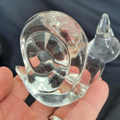 Collection of Eight Fenton & Hadeland and More Clear Art Glass Animals (PB-SD)