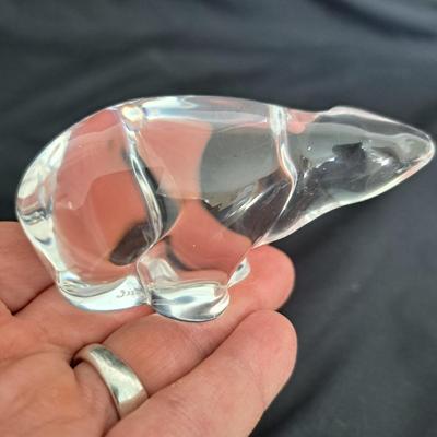 Collection of Eight Fenton & Hadeland and More Clear Art Glass Animals (PB-SD)