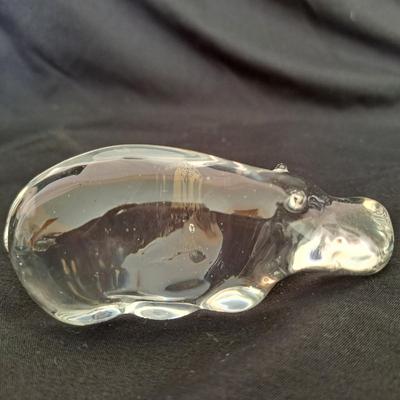 Collection of Eight Fenton & Hadeland and More Clear Art Glass Animals (PB-SD)