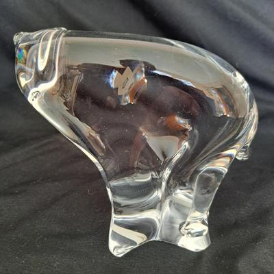 Collection of Eight Fenton & Hadeland and More Clear Art Glass Animals (PB-SD)