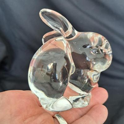 Collection of Eight Fenton & Hadeland and More Clear Art Glass Animals (PB-SD)