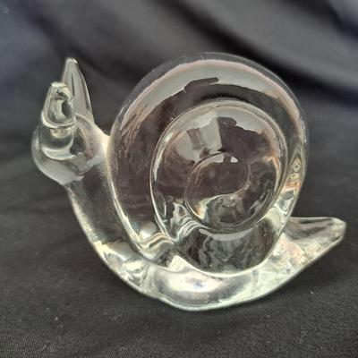 Collection of Eight Fenton & Hadeland and More Clear Art Glass Animals (PB-SD)