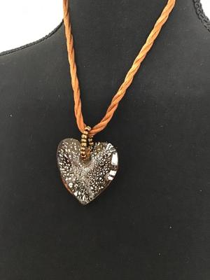 Glass Heart Fashion Necklace