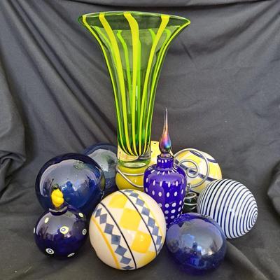 Murano Vase, Blown Glass Perfume Bottle & More (PB-SD)